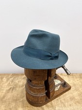 Rare 1940s 1950s teal fedora - rare,