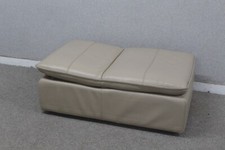 (054) Furniture Village Pebble Leather Dual Footstool