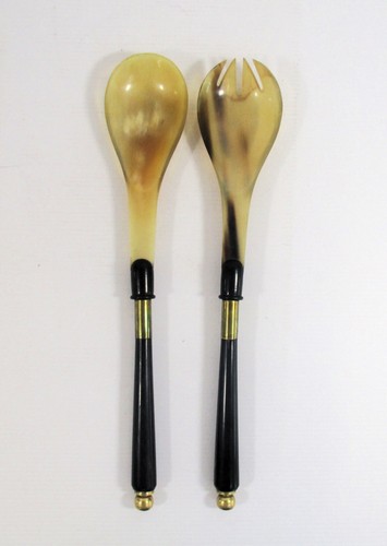 Pair rustic horn cutlery - pair,