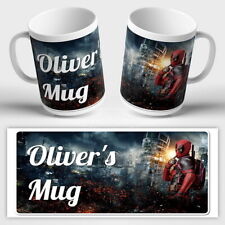MARVEL PERSONALISED Mug Ceramic or Unbreakable Avengers Deadpool Super Heroes