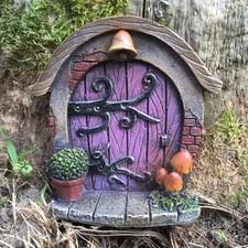Pink Round Fairy Door Mini