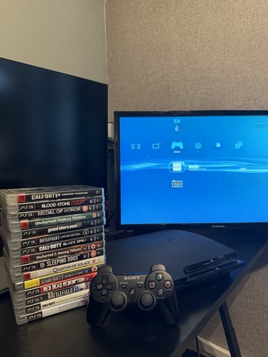 Sony playstation slim 320gb - 3,