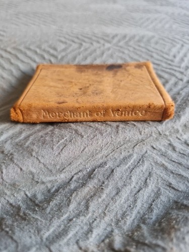 Antique leather miniature - antique,