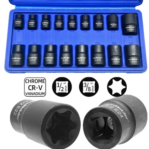 17pc torx sockets - sockets, 1/2"