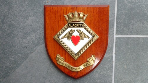 Hms alacrity wooden - wooden, shield