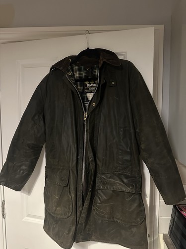 Barbour border coat green c38 - border,