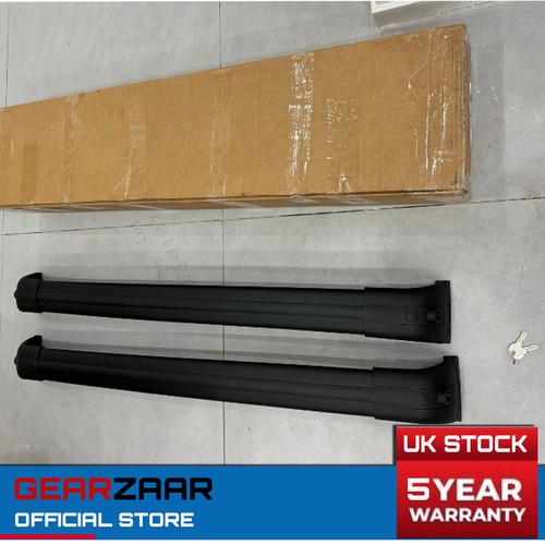 Lockable black roof cross bars - cross,