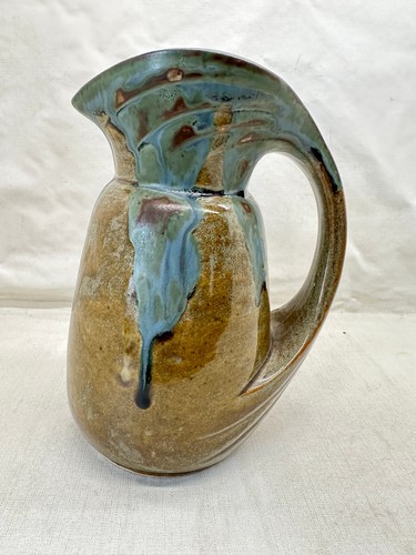 Handcrafted art pottery jug - art,