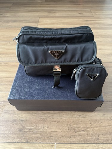 Prada black nylon and - prada,