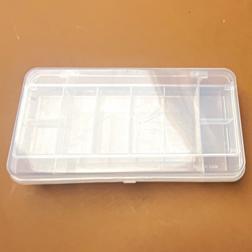 Clear plastic storage box - storage, with