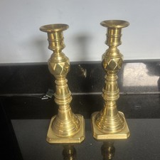 Pair Victorian Brass