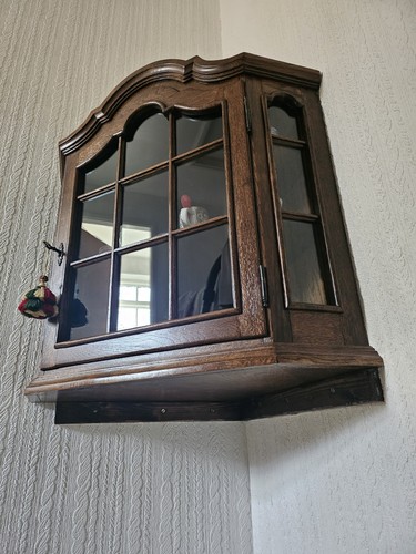 Glass door wood arched - ,
