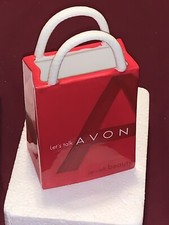 Avon Red Ceramic Shopping Bag