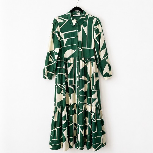 Zara cotton green - zara, geometric