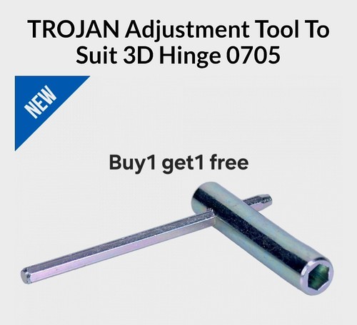 Trojan hinge adjustment tool - adjustment,