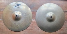 Zildjian K & Z  Dyno Beat  Hi Hats 13" Cymbals married Pair used  Condition