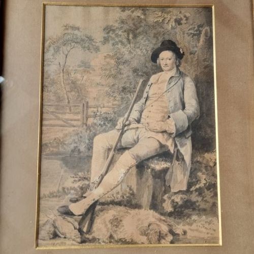 18th century watercolour in - 18th,