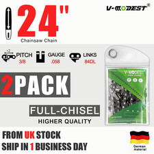 2PACK 24" Chainsaw chain Fits