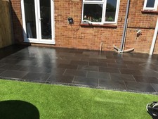 Black Slate Paving Patio Slabs