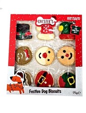 Christmas Novelty 9 Festive Dog Treat Biscuits