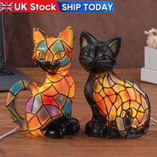 Cats Stained Resin Cat Lamp
