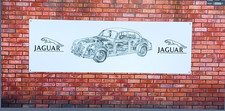 JAGUAR MK1  MK2 I THINK  large  CUT AWAY PVC BANNER