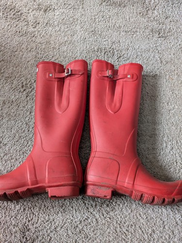 Ladies red hunter - red, wellies