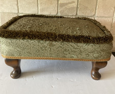 Vintage Foot Stool Green
