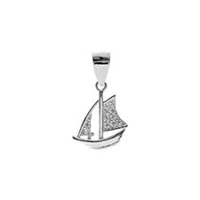 Sailing Boat Pendant Sterling Silver 925 Hallmarked All Chain Lengths Brand New