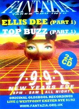 FANTAZIA - 1992 NEW YEARS EVE 2 X CD PACK - ELLIS DEE TOP BUZZ OLDSKOOL RAVE DJ