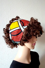 Handmade RED YELLOW SQUARE African Design Scarf Hair/Tie Head Wrap Bandana Women