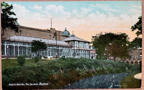 Vintage postcard river - postcard,