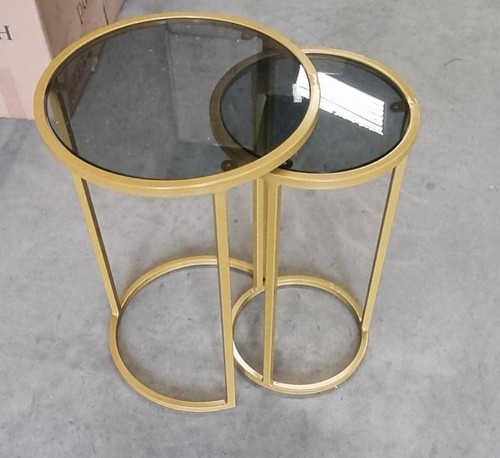 Nest tables gold metal - nest,