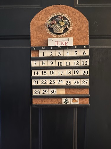 Vintage wooden perpetual - vintage,