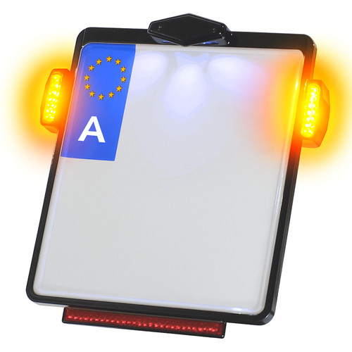 License plate holder with - plate,