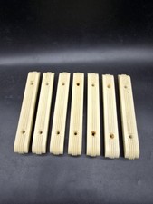 Set Of 7 1950s/60s Ivorine Plastic Door Handles Cream 16 Cm Long