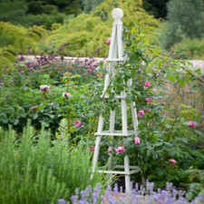 Garden wooden obelisk - garden,