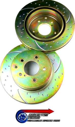 Ebc dimpled grooved rear - grooved,