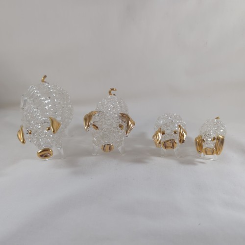 Vintage pig spun glass - spun,