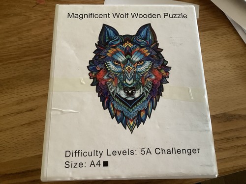 Wolf wooden jigsaw - wooden,