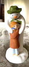Coalport Snowman " The Hug" 2001 Hand Painted.