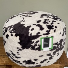 NEXT Pouffe Faux Fur Cow Print