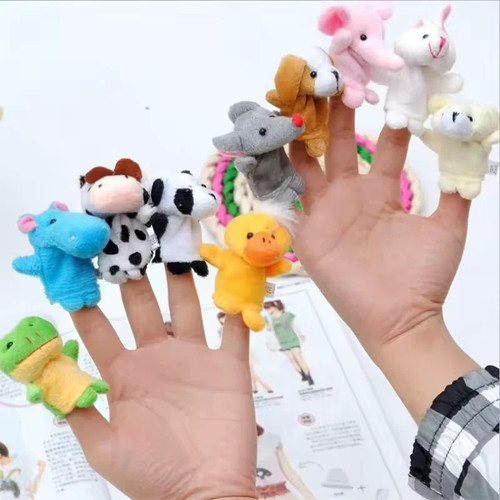 10x finger puppets - set,