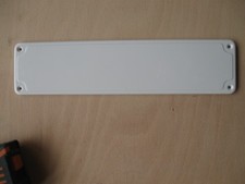 10 Moulded Vintage Style White Finger Plates for doors