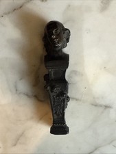 19th Century French Bronze Desk Wax Stamper - Head of a Philosopher