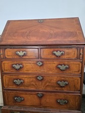 Antique repro mahogany T.V  entertainment cabinet faux bureau
