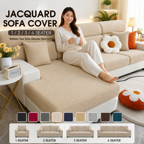 Jacquard sofa cover - sofa,