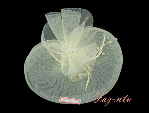 Gauze hat head clip fascinator - gauze,