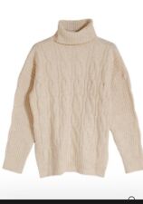 Brand New Monsoon Cream Cable Design Roll Neck Jumper Sizes 8-20