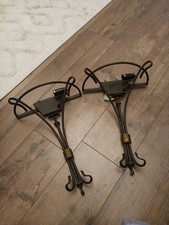 BHS Pair Of Metal & Brass wall